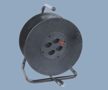 Swiss Extension Wire Reel 4 Socket Outlet Max 50M