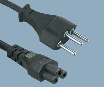 Swiss 3 Prong Plug to IEC C5 Power Cord