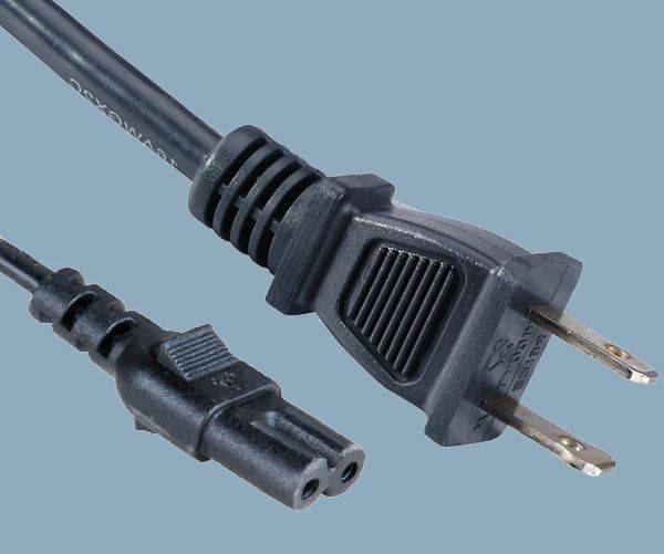 NEMA 1-15 Plug to IEC C7 Power Cord