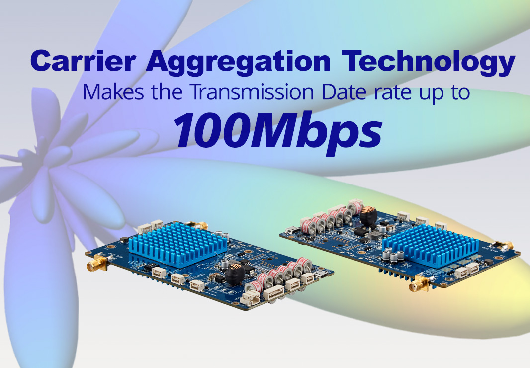Tehnologia de agregare a transportatorului face ca rata de transmisie a datelor să fie de până la 100 Mbps