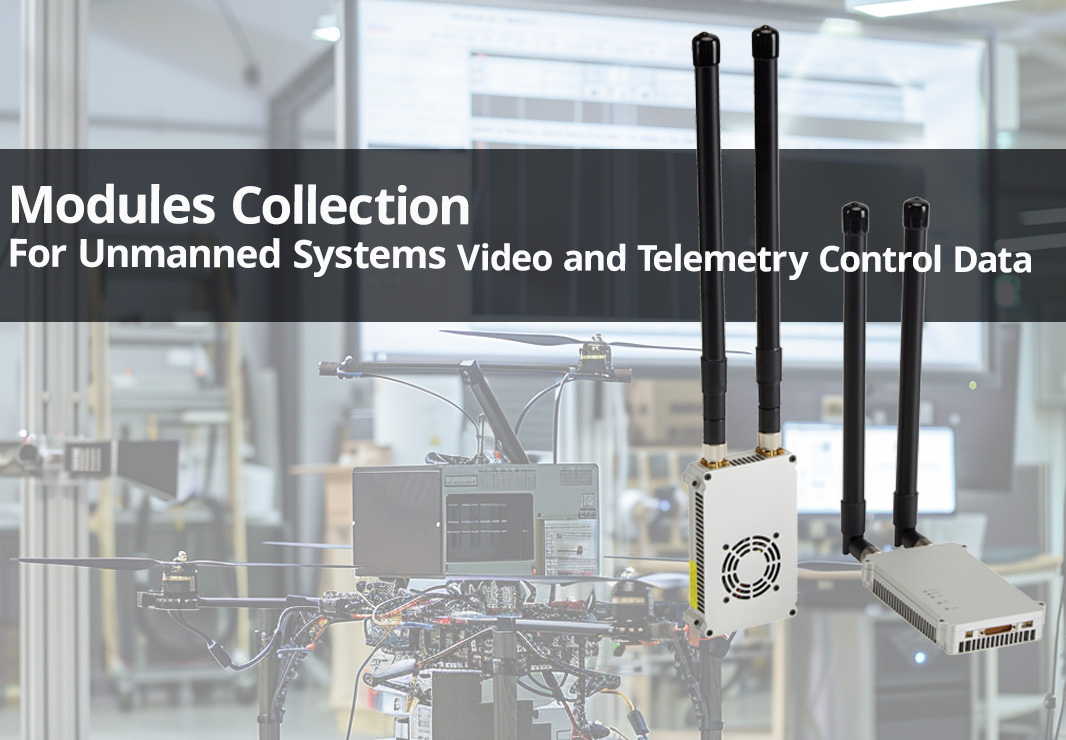 مجموعه ماژول‌ها برای سیستم‌های بدون سرنشین - داده‌های کنترل ویدئو و تله متری