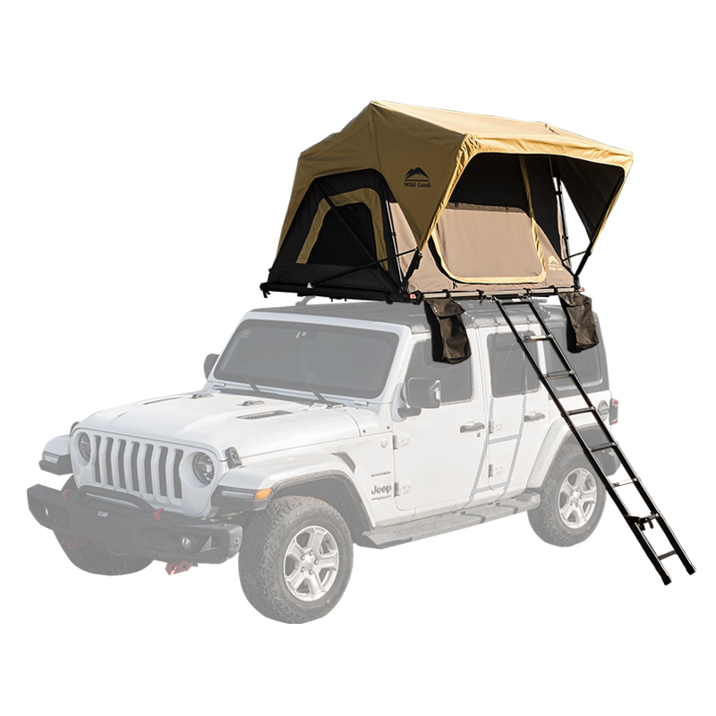 2 Persoon Wild Land Offroad Auto Soft Shell Kampering Dak Tent vir Beginners