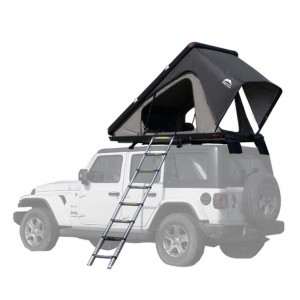 Wholesale 4 Person Roof Tent - Wild Land New design triangle hard shell aluminum car roof top tent  – Wild Land