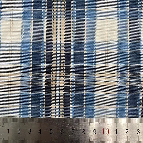 Polyviscose blend school uniform fabric plaid pattern