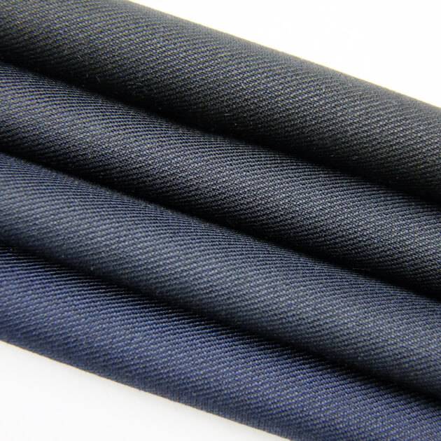 Black 50 wool 50 polyester blended suitting fabric wholesale