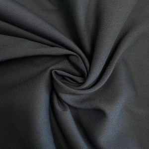 Raznobojni keper od mješavine poliestera/viskoze/spandeksa jednolična platnena tkanina