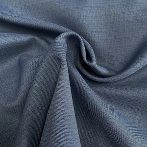 네이비 블루 짠 100 폴리 에스터 능직 직물 도매