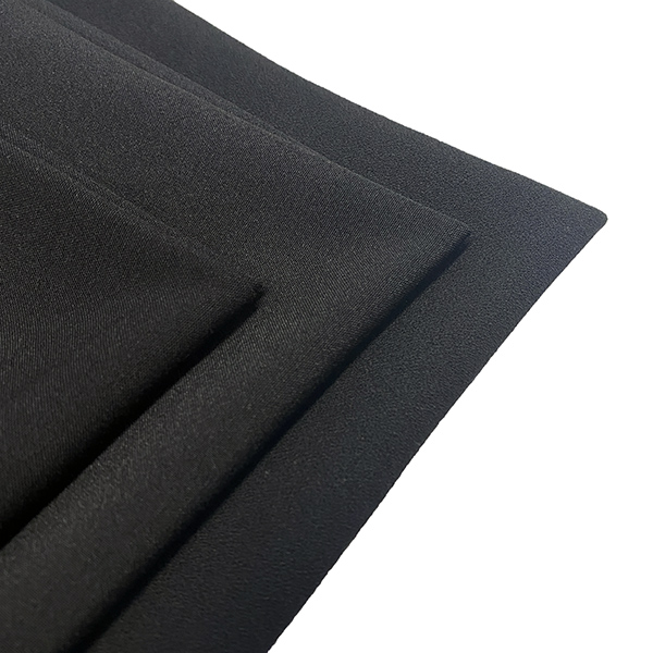 Veleprodaja crne poliesterske rajon spandex tkanine 4-smjerne rastezljive tkanine za proizvođača odjeće