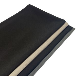 საბითუმო შავი პოლიესტერი Rayon Spandex Fabric 4 Way Stretch ქსოვილები ტანსაცმლის მწარმოებლისთვის