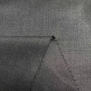 Shiny Gray 70 Polyester 30 Rayon 210 gsm Tr Twill ដែលសាកសមនឹងគុណភាពក្រណាត់