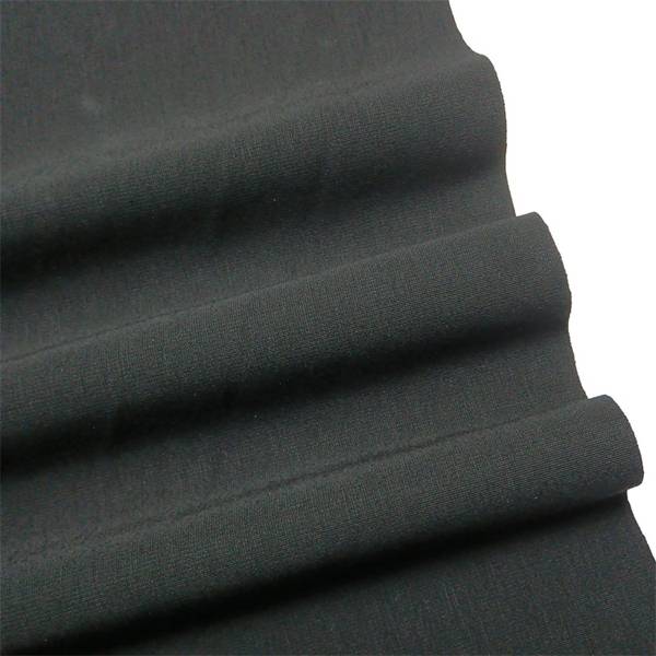 Pantolon için örme siyah streç kumaş
