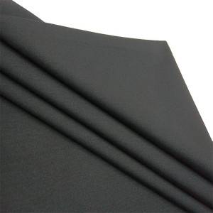 Pletena crna rastezljiva tkanina za hlače