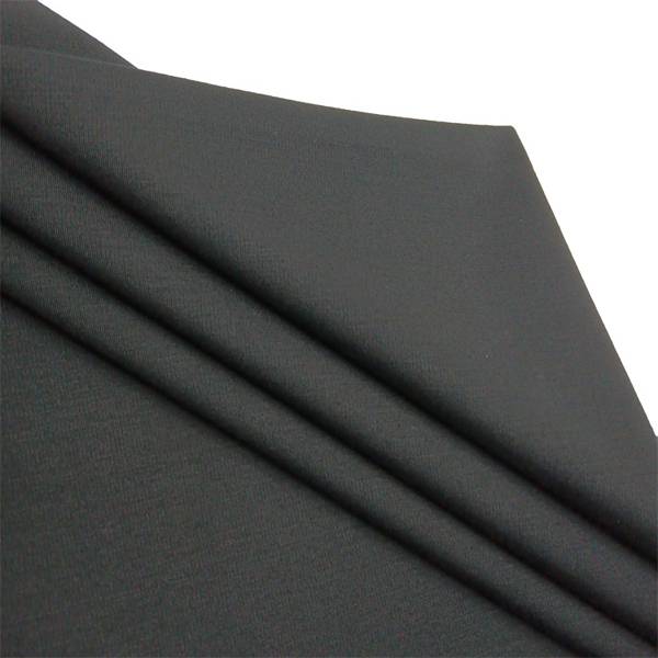 Knitted black stretch fabric for trouser