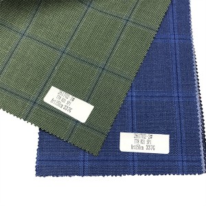 Priksa Desain Viscose / Polyester Plaid Suit Fabric Kanthi Spandex YA-CG