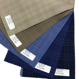 Lelee imewe Viscose/Polyester Plaid Suit Fabric na Spandex YA-CG