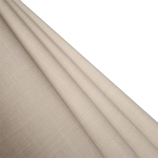 Tissu polyester viscose spandex extensible dans quatre directions, texture lin