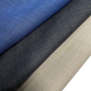Teixit de barreja de llana d'estil de pell de tauró de colors amb orillot anglès per al vestit W21502