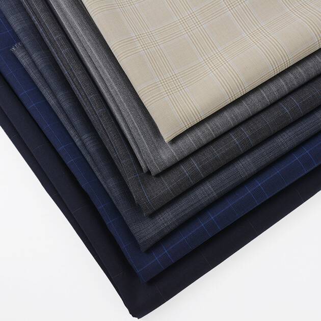 Boea bo Bobebe Bo Boea Polyester Suit Fabric Plaid Wool Suiting Fabric Wholesale