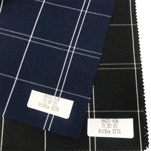 Tissu à carreaux en viscose/polyester à motif à carreaux avec spandex YA-CG