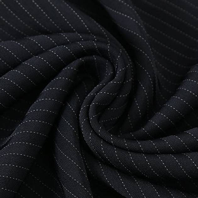 Nouveau tissu de costume teint en fil de polyester viscose spandex