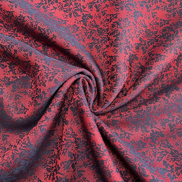 Tecido de traxe casual colorido jacquard poliéster viscosa spandex