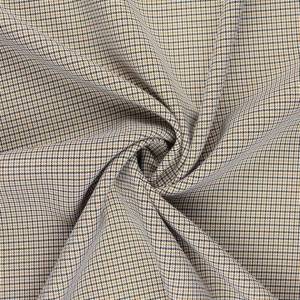 Nwyddau Parod Gwirio Khaki 70 Gwlân 30 Polyester Blend Suit Fabric