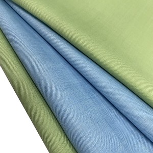 light weight blue polyester 30% wool fabric with antistatic fiber suit fabric