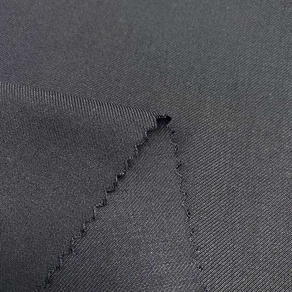 Navy Blue Twill 80 Polyester 20 Viscose Material Blend Fabric