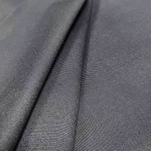 Navy Blue Twill 80 Polyester 20 Viscose Material Blend Fabric
