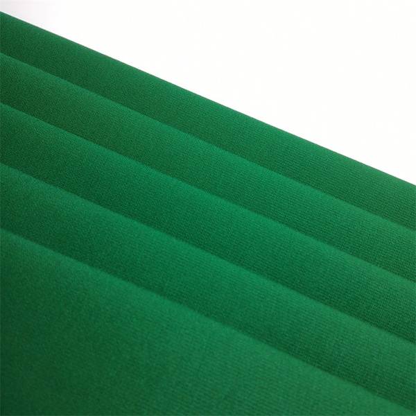 Green jersey knit fabric for woman's pants