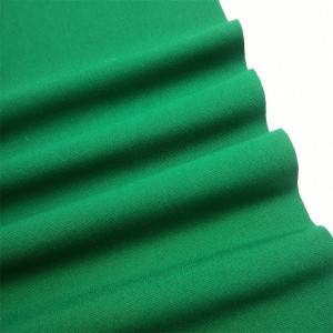 Tela de punto jersey verde para pantalones de mujer