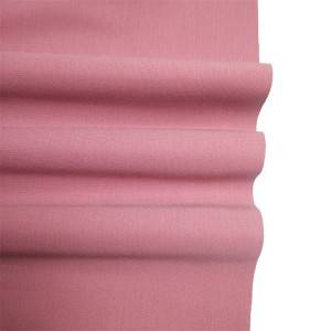 Tela elástica de rayón color rosa con spandex para trajes.