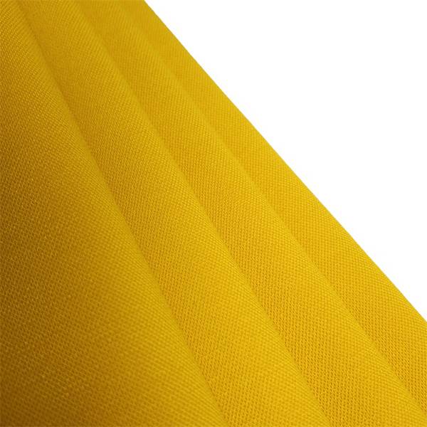 Yellow stretch polyester viscose with spandex fabric