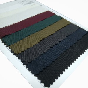 Maro Twill Polyester Rayon Wool Isku darka Fabric
