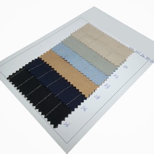 परिधान के लिए धारीदार फैंसी गहरा नीला 30% ऊनी कपड़ा