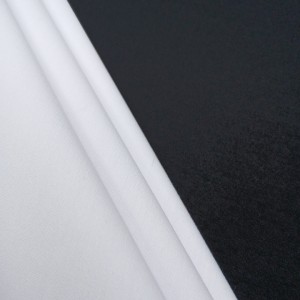 ສີຂາວ Polyester Cotton Spandex ໂຮງຮຽນ Uniform Shirt Fabric ຂາຍສົ່ງ
