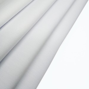 Pëlhurë e bardhë e këmishës së uniformës së shkollës Pëlhurë CVC prej poliester pambuku elastik