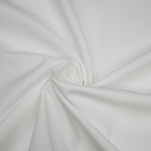 біла поліестерова модальна тканина для шкільної сорочки
