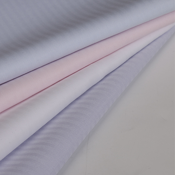 polyester cotton blend herringbone fabric for shirt