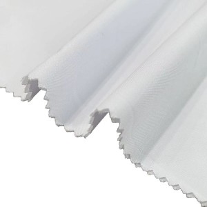 Белая тканая ткань для рубашек из полиэстера 20 Bamboo 80