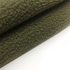 Polar Fleece Fabric 100% Polyester Makroguľôčka proti žmolkovaniu YAF04