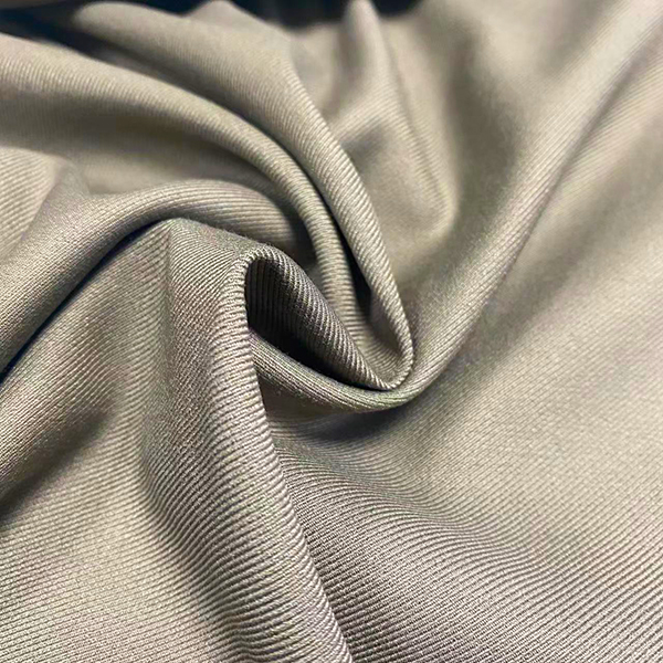 warna-warni solid twill polyeter rayon 4 way stretch wanita nganggo kain setelan kanggo musim panas YA5758