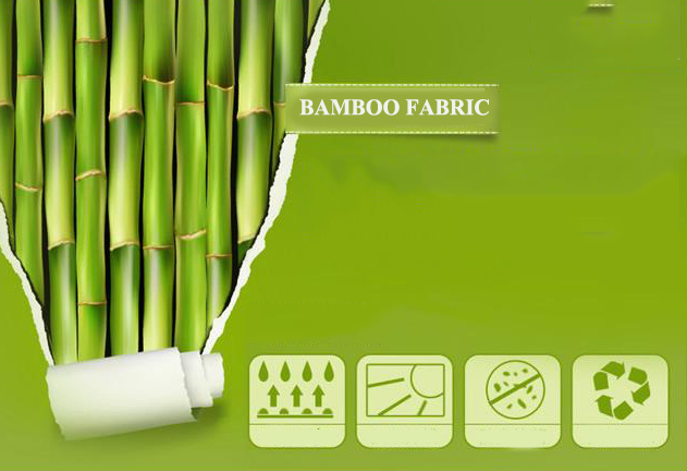 Ekkonu bambufibra Ŝtofo.