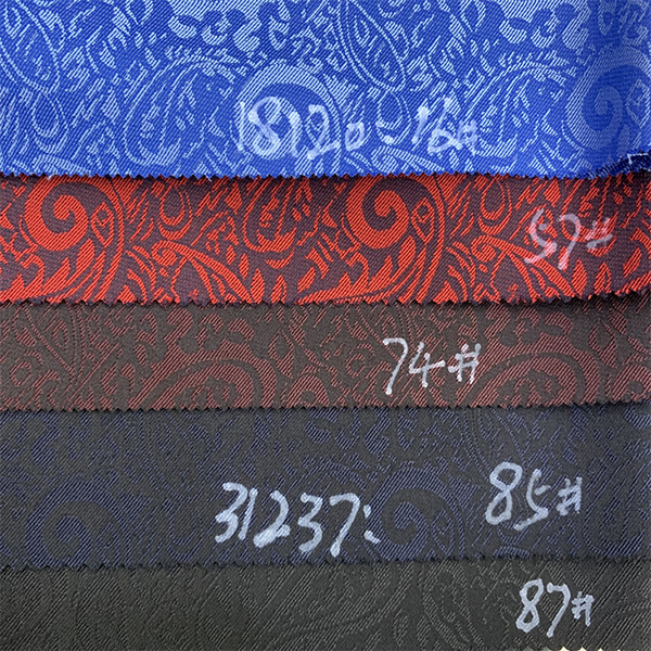 farverige færdigvarer jacquard polyester viskose spandex afslappet jakkesæt stof