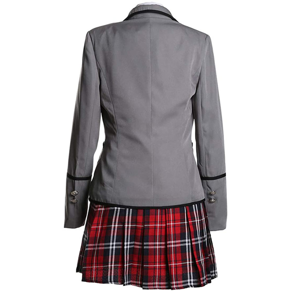 Grey school uniform coat fabric wholesale YA17028