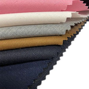 Commercio all'ingrosso di tessuto per abiti in spandex di lana poliestere twill di alta qualità