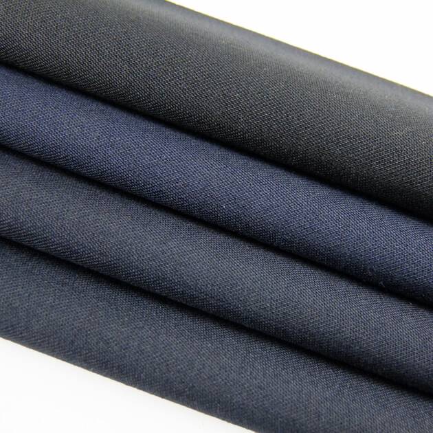 italian black wool suiting fabric wholesale polyester blend fabric