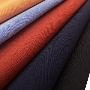 Stuth dìon-uisge Rayon Spandex Twill 4-Way Stretch fabric