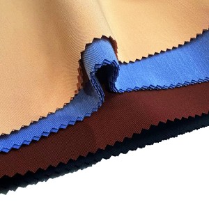 Waterproof Polyester Rayon Spandex Twill 4-txoj kev Stretch Fabric
