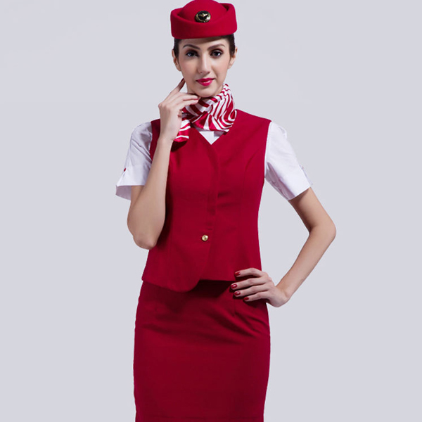 Stewardess Uniformijiet Tessili bl-ingrossa ta 'kwalità għolja YA17038